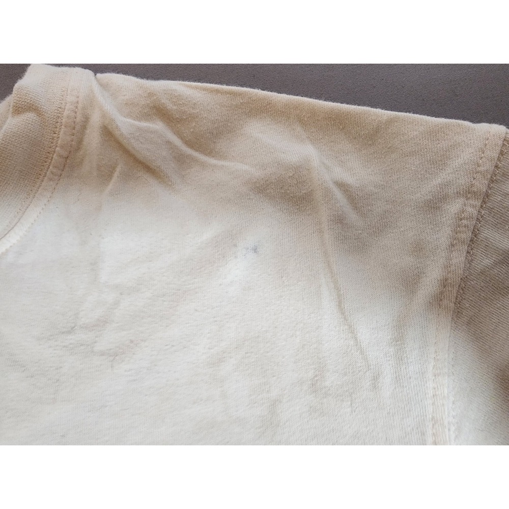 Zara Looney Tunes Bugs Bunny Graphic T-Shirt Mens Large Cream Felt Detail Logo - Picture 8 of 11